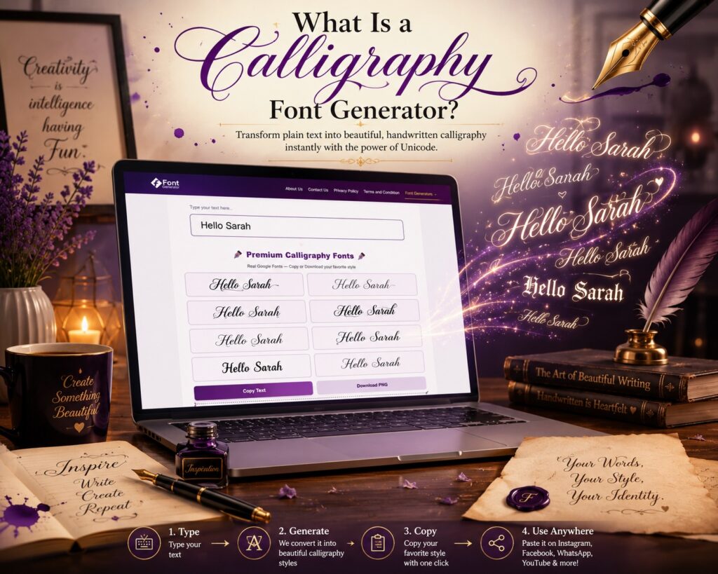 calligraphy font generator