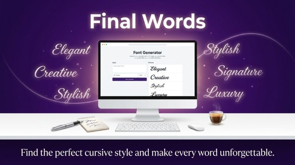 cursive font generator
