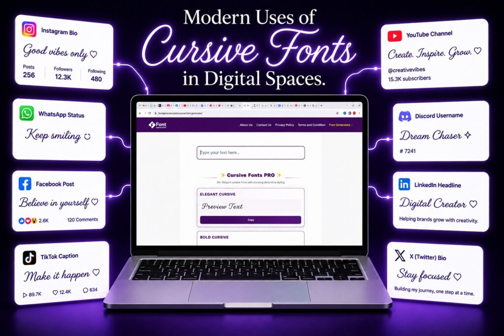 cursive text generator