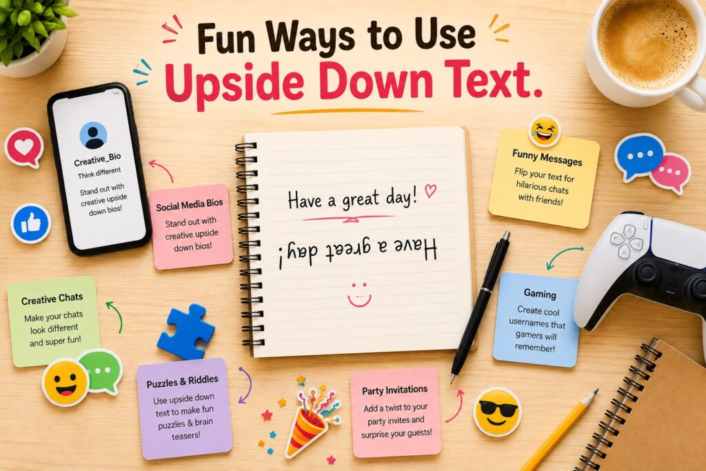 fun way of upside down font